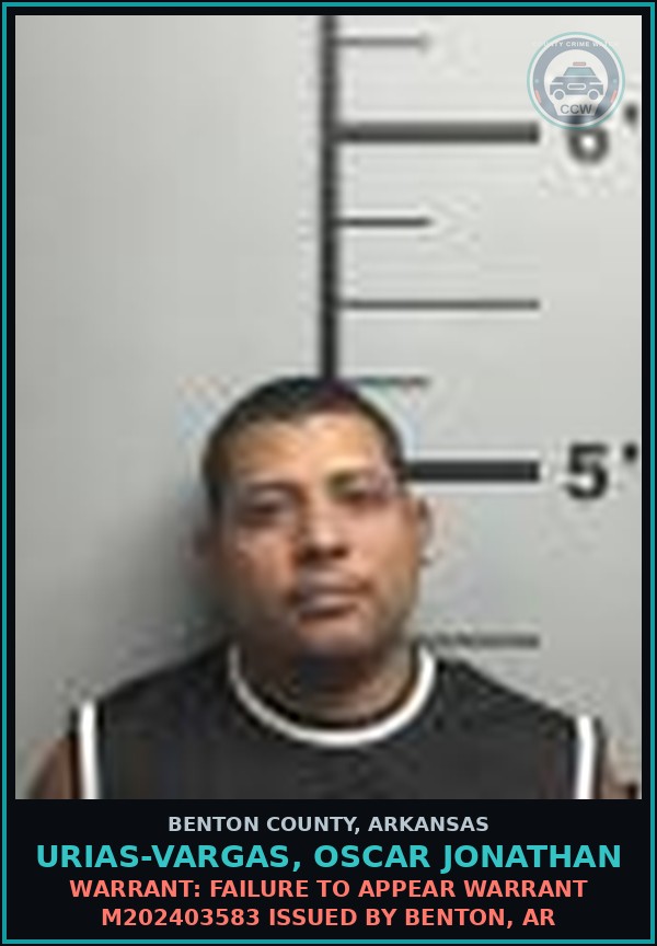 Booking mugshot of Urias-Vargas, Oscar Jonathan in Benton County