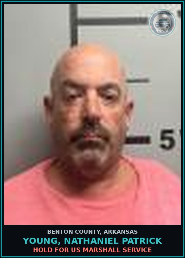 Booking mugshot of Young, Nathaniel Patrick in Benton County