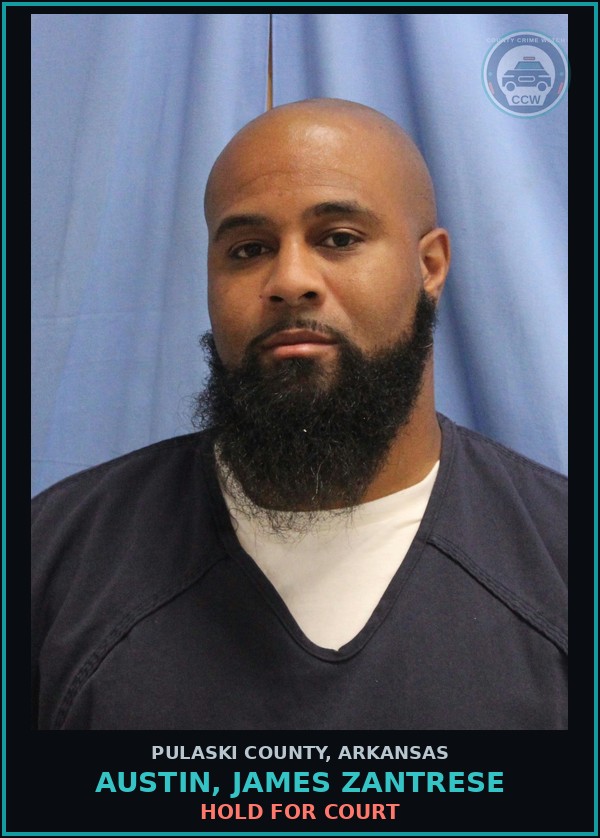 Booking mugshot of AUSTIN, JAMES ZANTRESE in Pulaski County