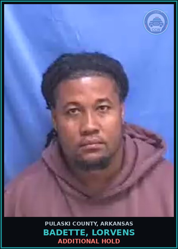 Booking mugshot of BADETTE, LORVENS in Pulaski County