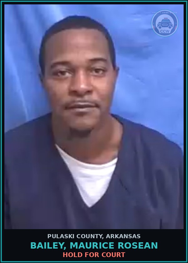 Booking mugshot of BAILEY, MAURICE ROSEAN in Pulaski County