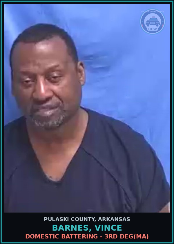 Booking mugshot of BARNES, VINCE in Pulaski County