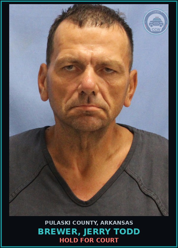Booking mugshot of BREWER, JERRY TODD in Pulaski County