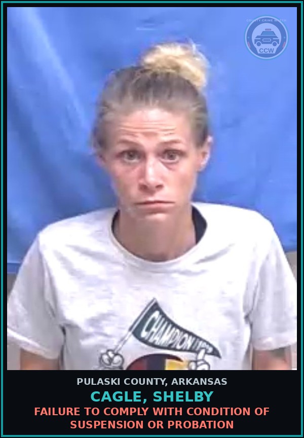 Booking mugshot of CAGLE, SHELBY in Pulaski County
