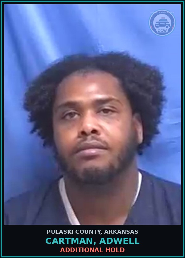 Booking mugshot of CARTMAN, ADWELL in Pulaski County