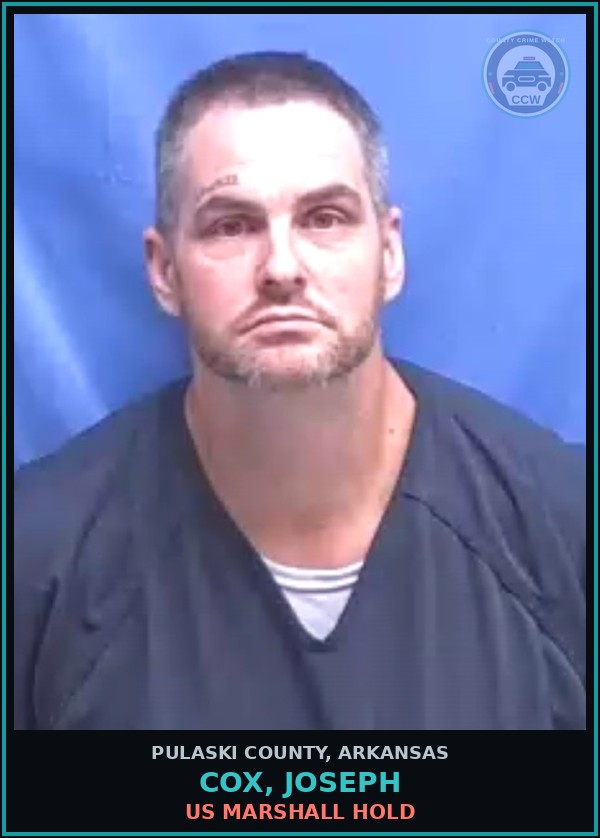Booking mugshot of COX, JOSEPH in Pulaski County