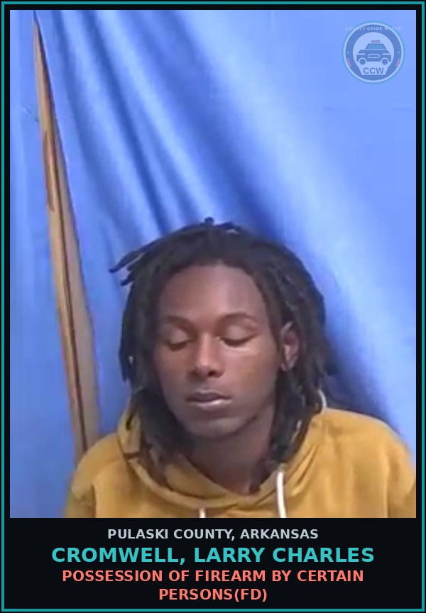 Booking mugshot of CROMWELL, LARRY CHARLES in Pulaski County