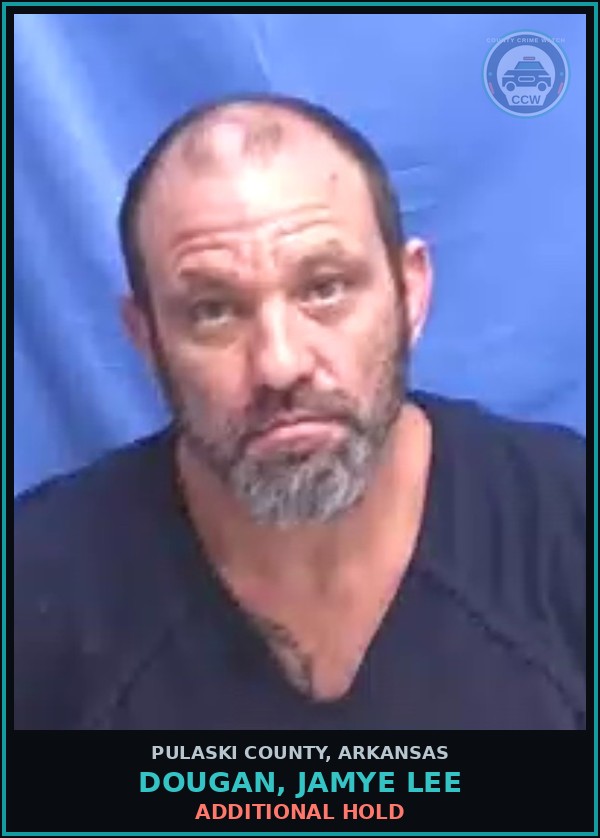 Booking mugshot of DOUGAN, JAMYE LEE in Pulaski County