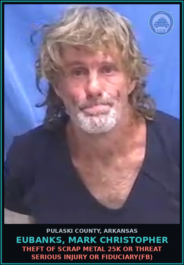 Booking mugshot of EUBANKS, MARK CHRISTOPHER in Pulaski County