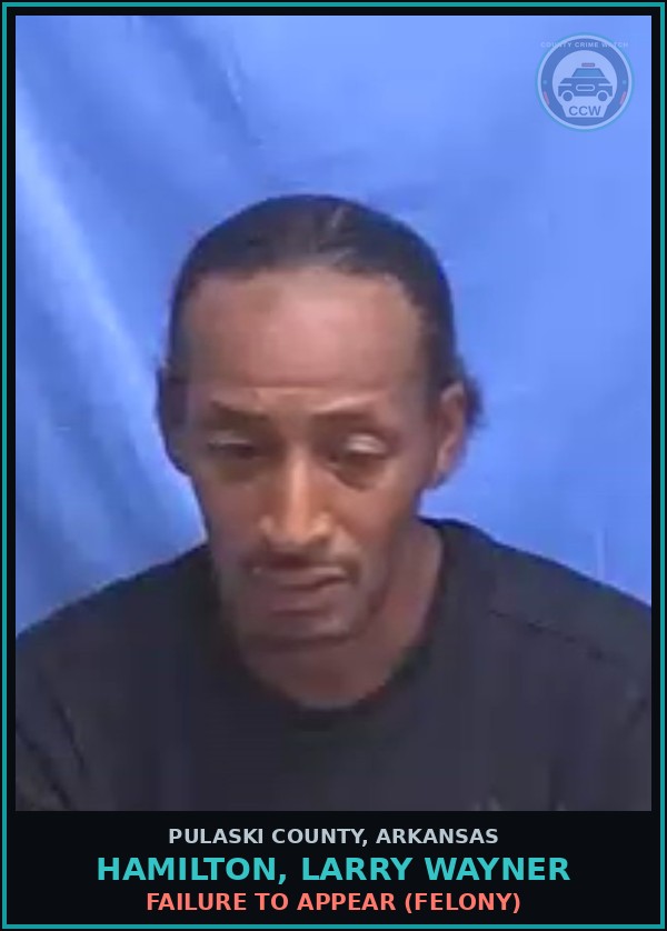 Booking mugshot of HAMILTON, LARRY WAYNER in Pulaski County