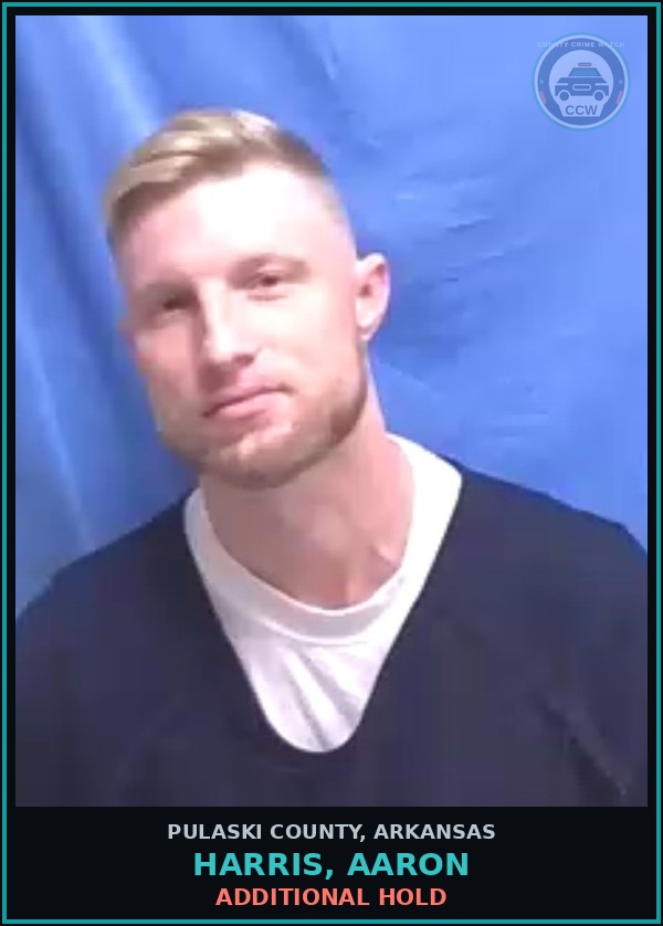 Booking mugshot of HARRIS, AARON in Pulaski County