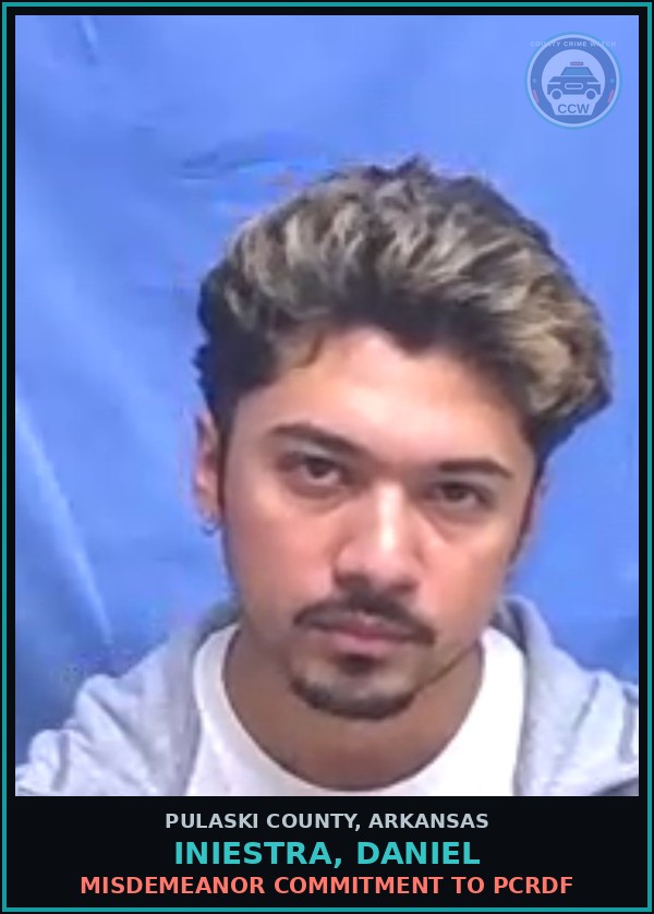 Booking mugshot of INIESTRA, DANIEL in Pulaski County