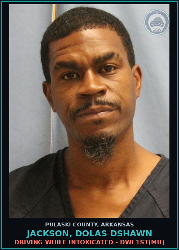 Booking mugshot of JACKSON, DOLAS DSHAWN in Pulaski County