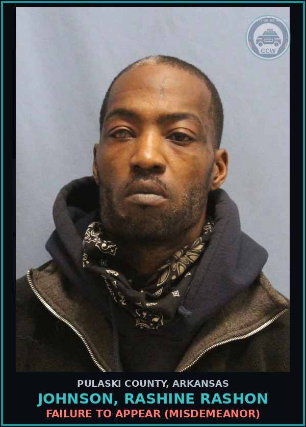 Booking mugshot of JOHNSON, RASHINE RASHON in Pulaski County