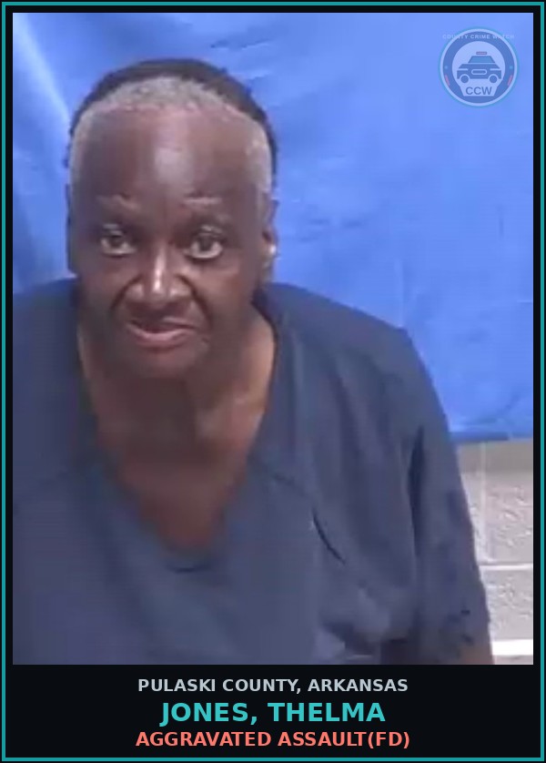 Booking mugshot of JONES, THELMA in Pulaski County