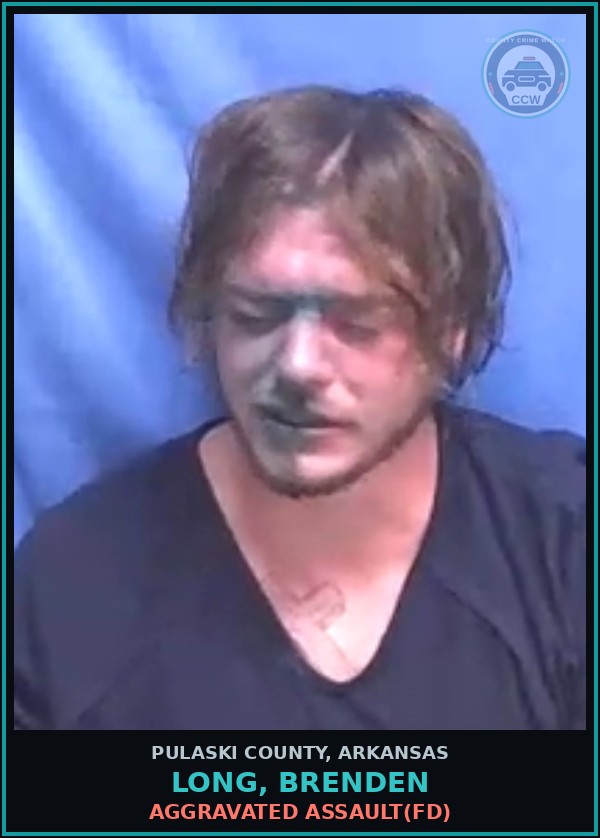 Booking mugshot of LONG, BRENDEN in Pulaski County