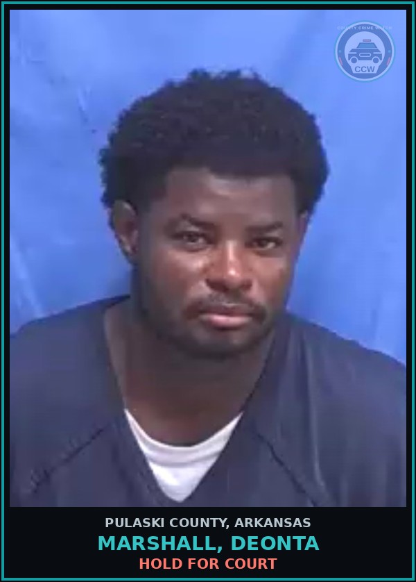 Booking mugshot of MARSHALL, DEONTA in Pulaski County