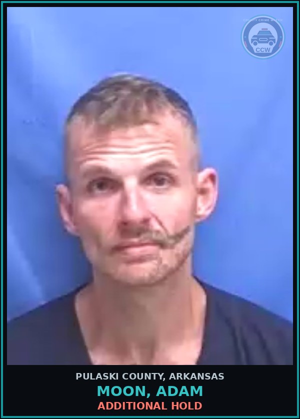Booking mugshot of MOON, ADAM in Pulaski County