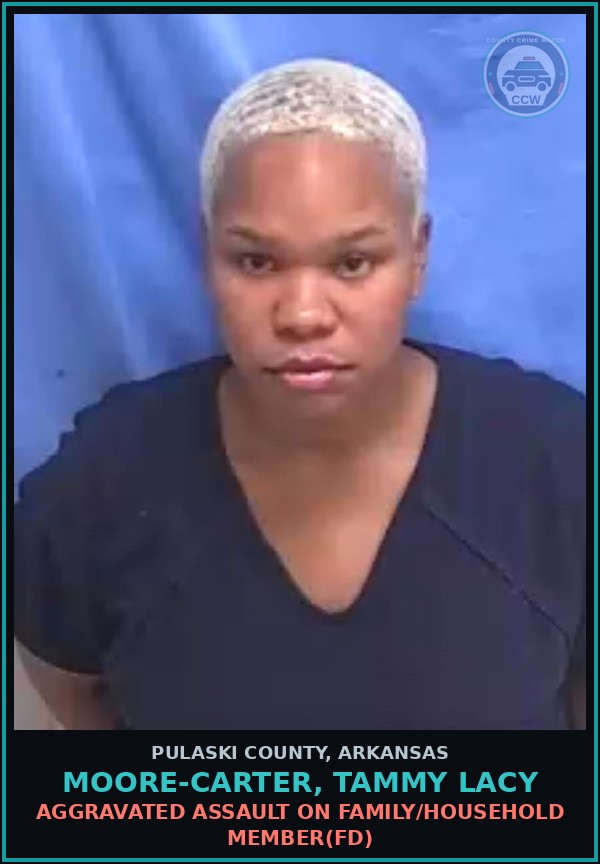 Booking mugshot of MOORE-CARTER, TAMMY LACY in Pulaski County