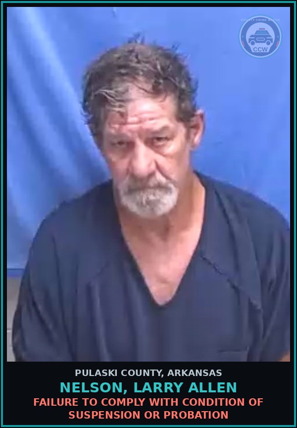 Booking mugshot of NELSON, LARRY ALLEN in Pulaski County