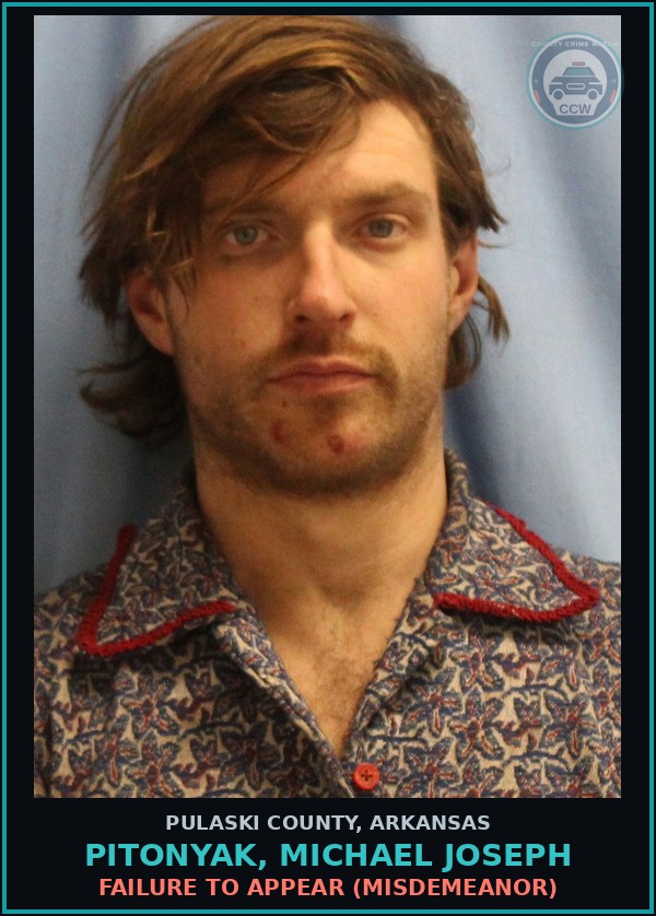 Booking mugshot of PITONYAK, MICHAEL JOSEPH in Pulaski County