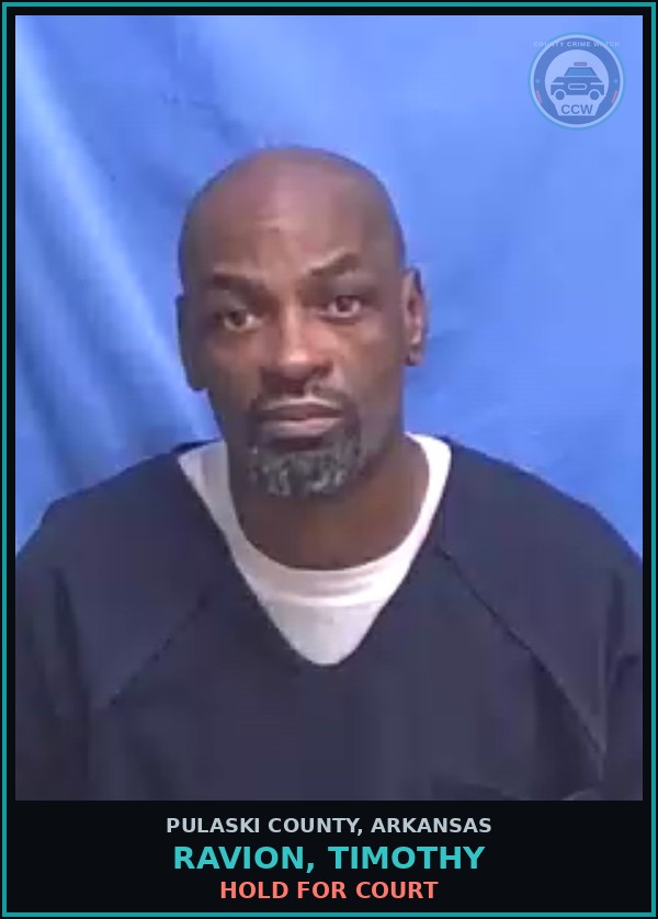 Booking mugshot of RAVION, TIMOTHY in Pulaski County