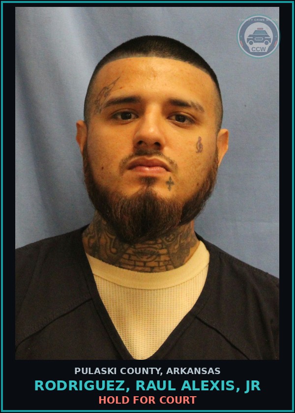 Booking mugshot of RODRIGUEZ, RAUL ALEXIS, JR in Pulaski County