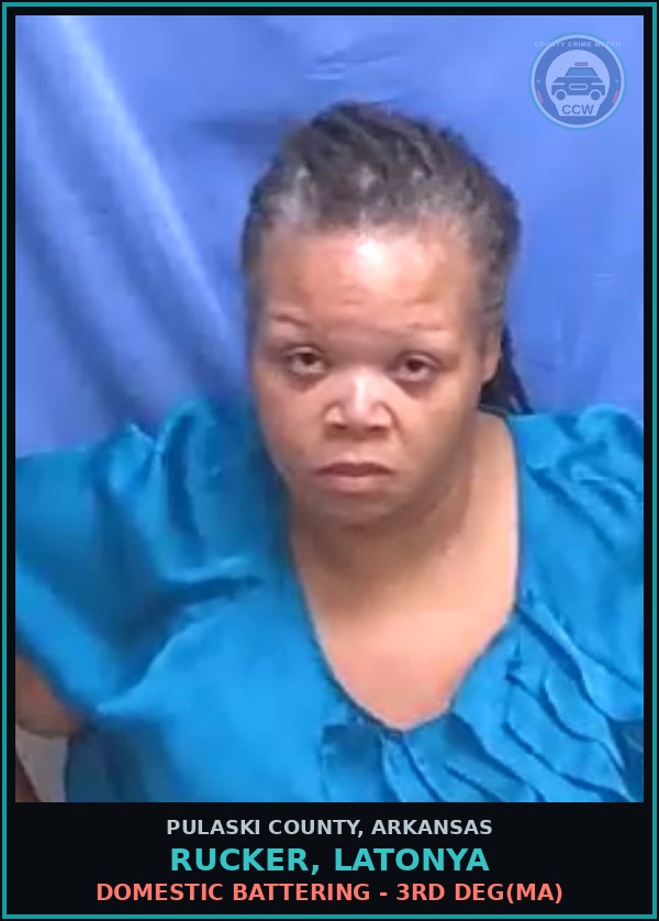 Booking mugshot of RUCKER, LATONYA in Pulaski County