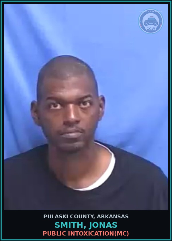 Booking mugshot of SMITH, JONAS in Pulaski County
