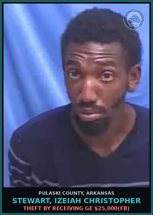 Booking mugshot of STEWART, IZEIAH CHRISTOPHER in Pulaski County