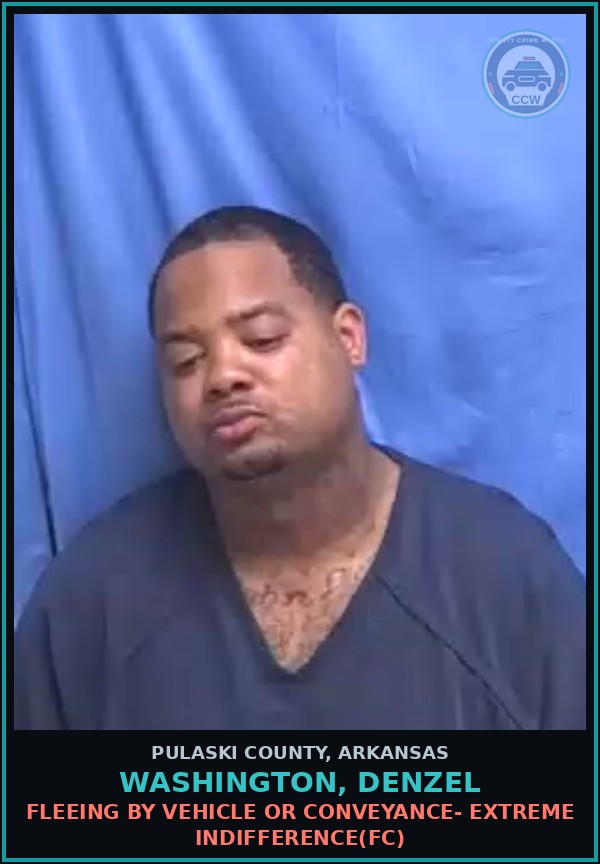 Booking mugshot of WASHINGTON, DENZEL in Pulaski County