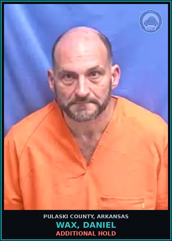 Booking mugshot of WAX, DANIEL in Pulaski County