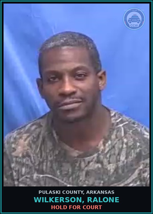 Booking mugshot of WILKERSON, RALONE in Pulaski County