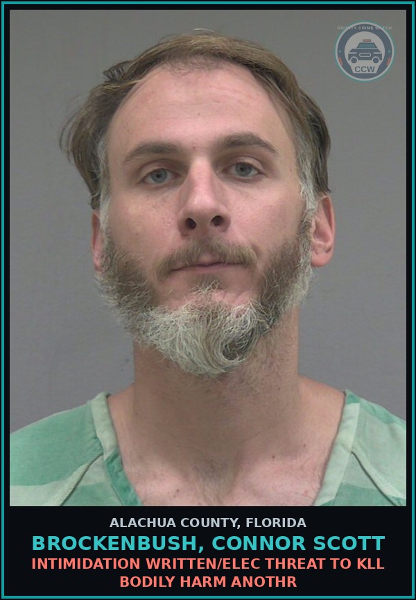 Booking mugshot of BROCKENBUSH, CONNOR SCOTT in Alachua County