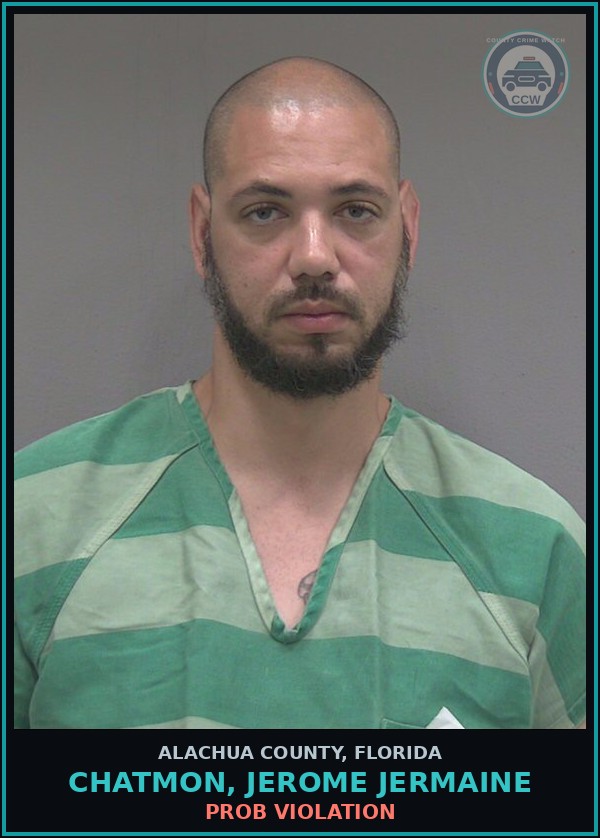 Booking mugshot of CHATMON, JEROME JERMAINE in Alachua County