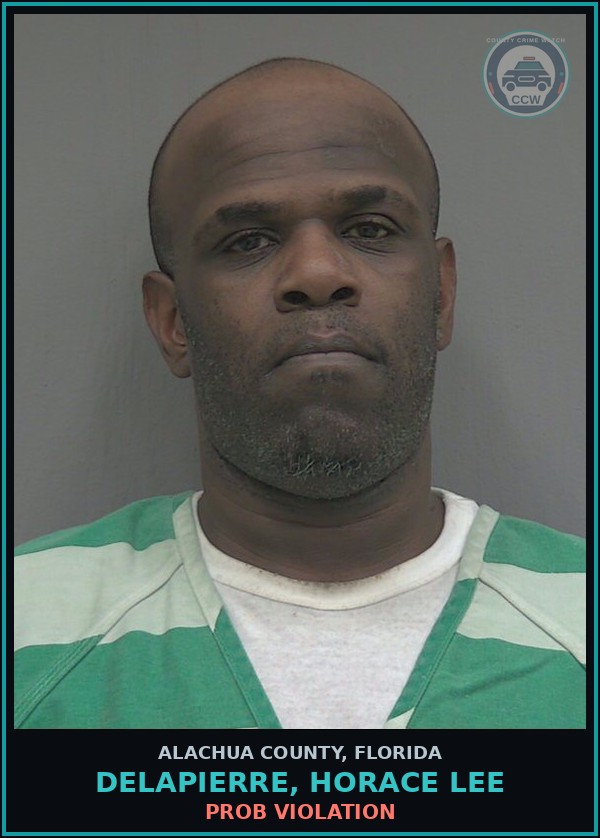 Booking mugshot of DELAPIERRE, HORACE LEE in Alachua County