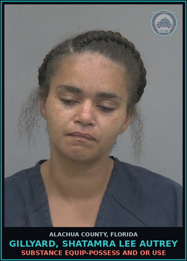 Booking mugshot of GILLYARD, SHATAMRA LEE AUTREY in Alachua County