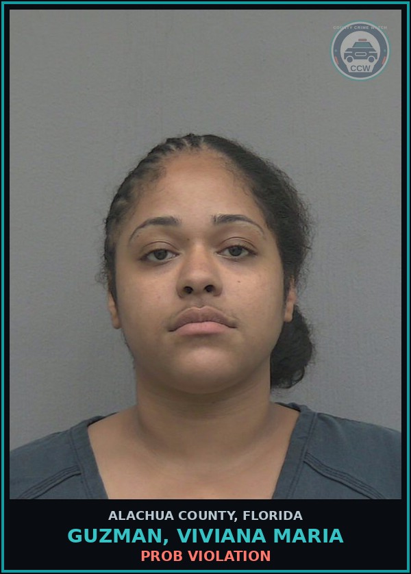 Booking mugshot of GUZMAN, VIVIANA MARIA in Alachua County