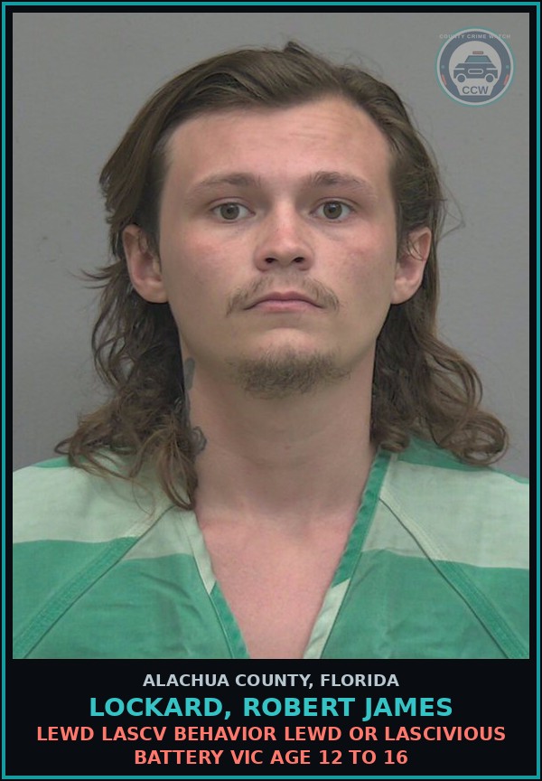 Booking mugshot of LOCKARD, ROBERT JAMES in Alachua County
