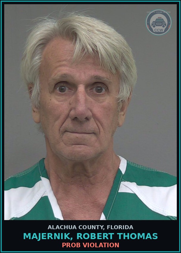Booking mugshot of MAJERNIK, ROBERT THOMAS in Alachua County