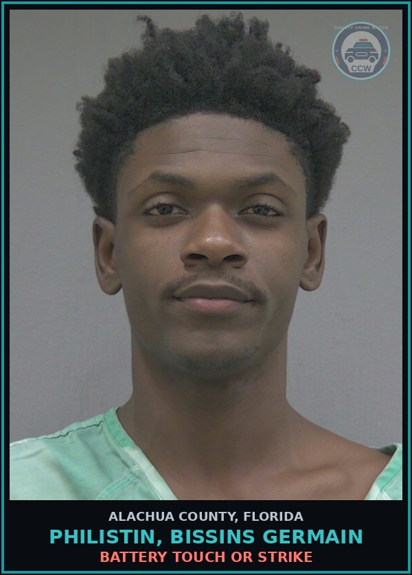 Booking mugshot of PHILISTIN, BISSINS GERMAIN in Alachua County