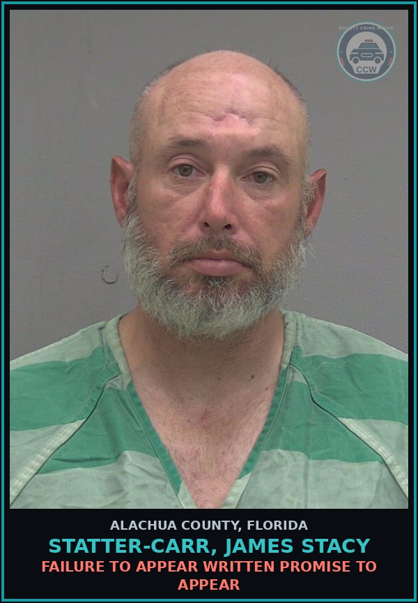 Booking mugshot of STATTER-CARR, JAMES STACY in Alachua County
