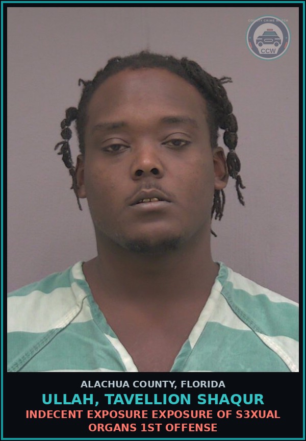 Booking mugshot of ULLAH, TAVELLION SHAQUR in Alachua County