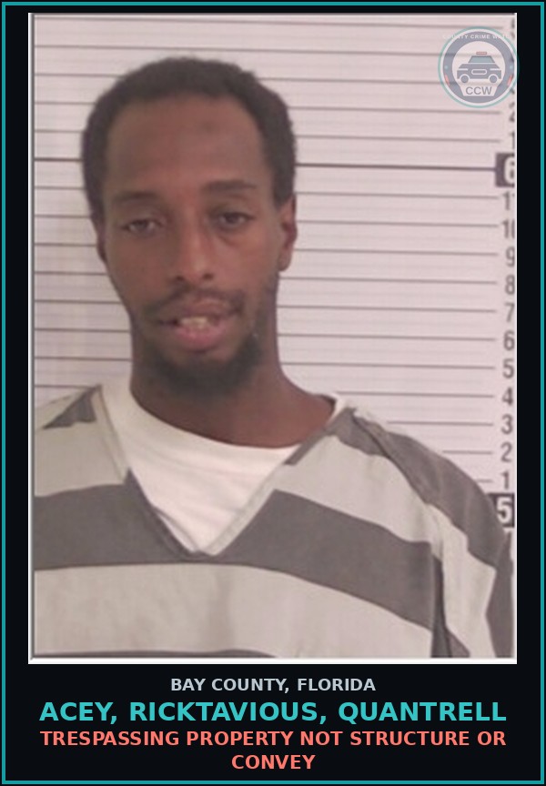 Booking mugshot of ACEY, RICKTAVIOUS, QUANTRELL in Bay County