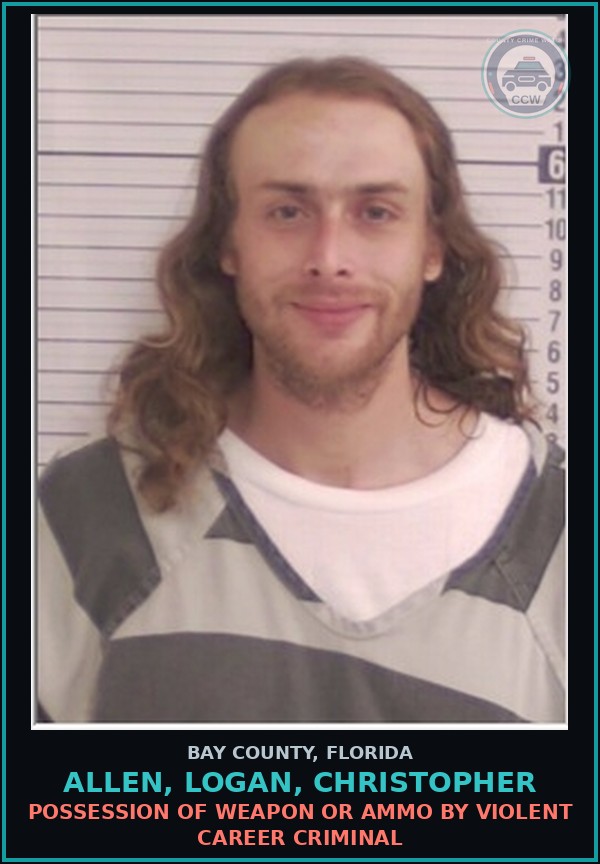Booking mugshot of ALLEN, LOGAN, CHRISTOPHER in Bay County