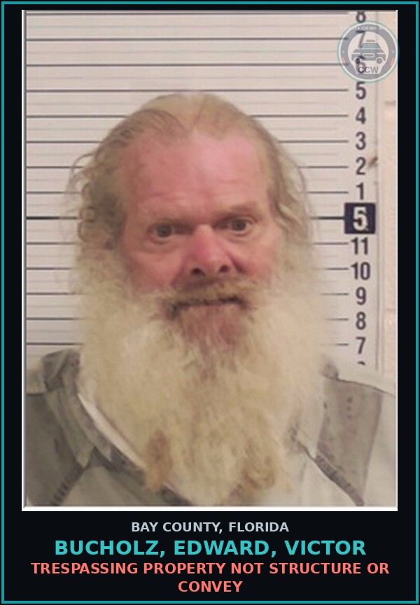 Booking mugshot of BUCHOLZ, EDWARD, VICTOR in Bay County