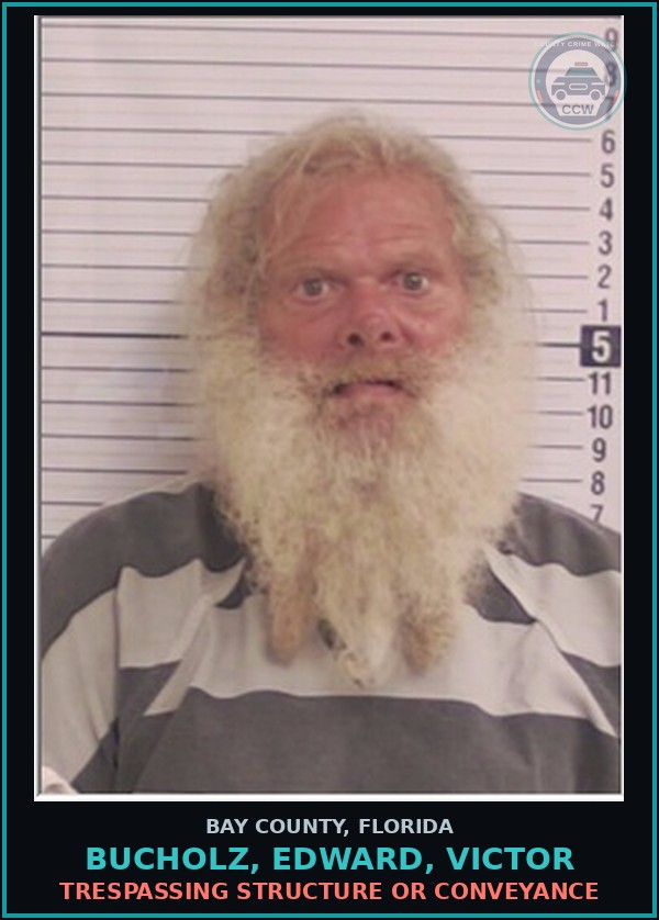 Booking mugshot of BUCHOLZ, EDWARD, VICTOR in Bay County