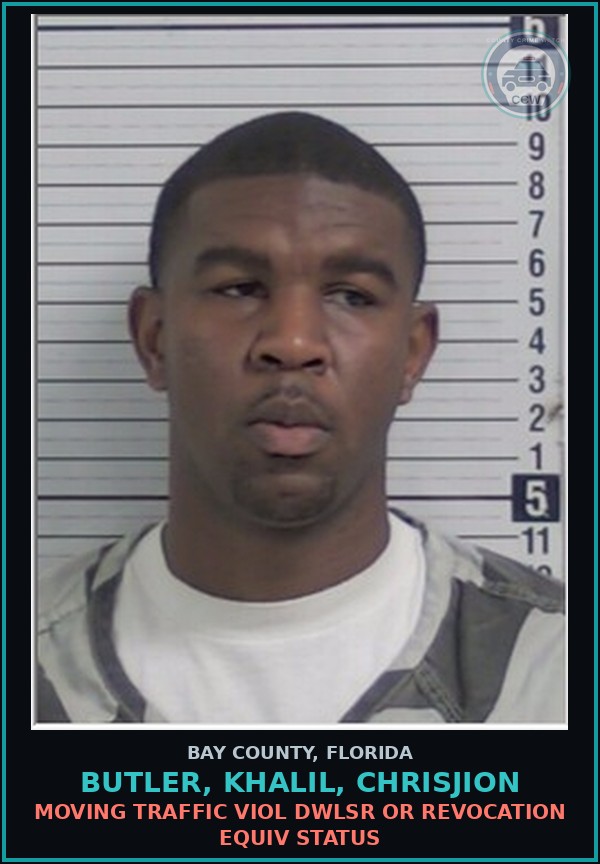 Booking mugshot of BUTLER, KHALIL, CHRISJION in Bay County