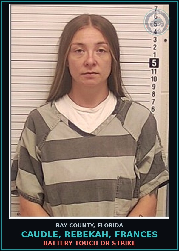 Booking mugshot of CAUDLE, REBEKAH, FRANCES in Bay County