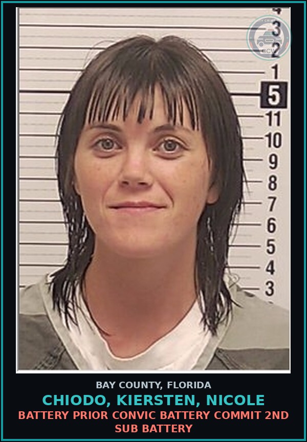 Booking mugshot of CHIODO, KIERSTEN, NICOLE in Bay County